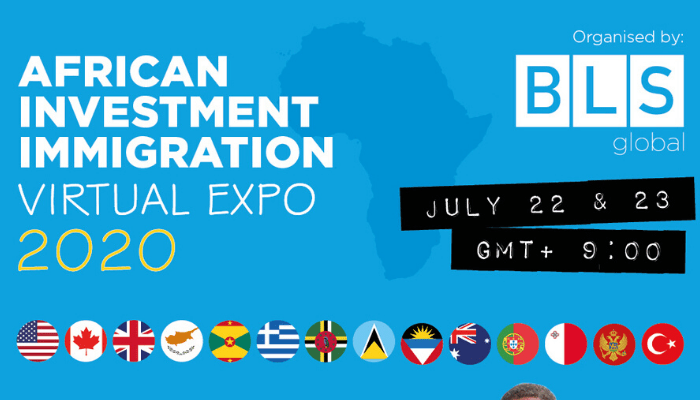 BLS Global to its next African Investment Immigration Virtual Expo, on 22 – 23 July 2020