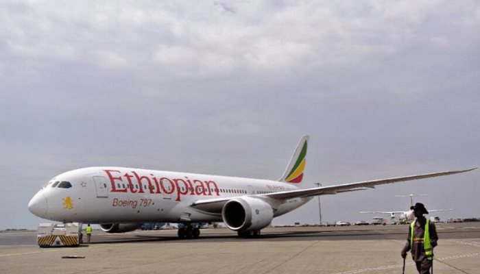 ethopian airlines caught on fire