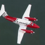 "an aircraft mid-flight"