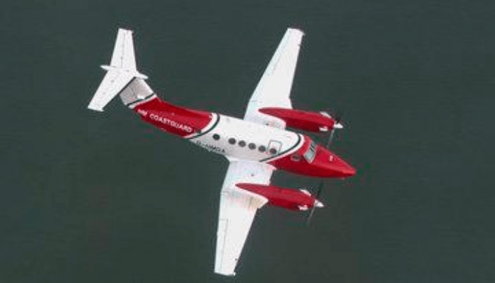 "an aircraft mid-flight"