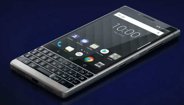 "a blackberry smartphone"