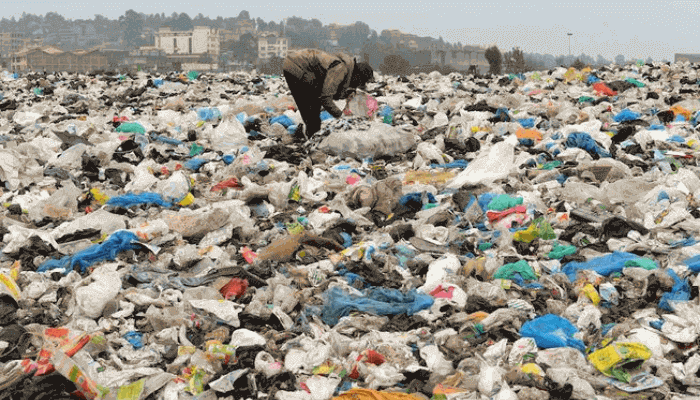 A refuse dump