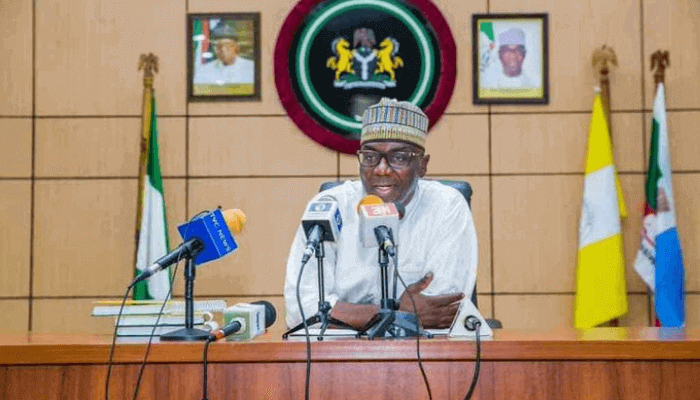 AbdulRahman AbdulRazaq making a speech
