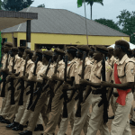 Immigration Officers at attention