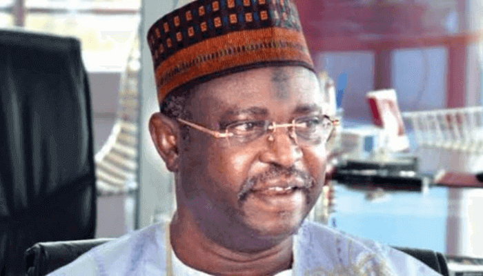 Ghali Umar Na'Abba giving a speech
