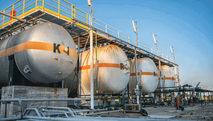 Natural gas storage plant