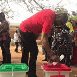 Casting votes in a ballot box