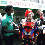 "Power oil representative with lagos women assembly program members"