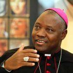 "Rev Ignatius Kaigama gesture his hand"