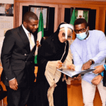 "Sujimoto meets with the mayor Of FCT Minister of State"