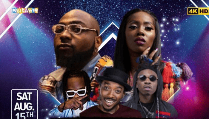 Davido, Tiwa Savage, Naira Marley, Mayorkun to perform at NairaWin Live E-concert