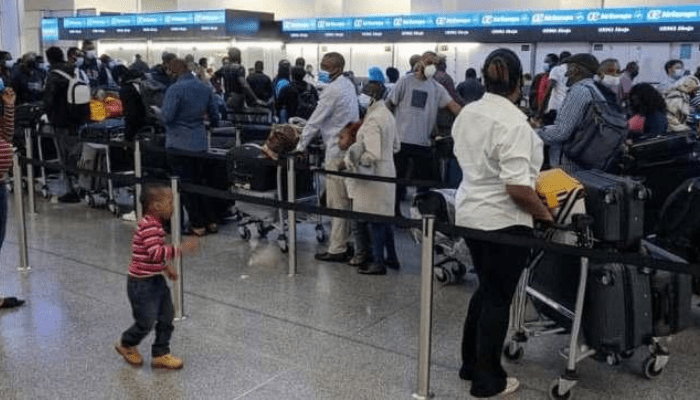 Nigerian passengers stranded at London after being forced to disembark from aircraft