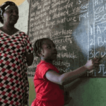 A Teacher Teaching in Class