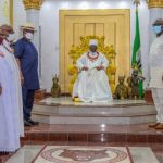 Obaseki leads PDP governors on thank-you visit to Benin monarch