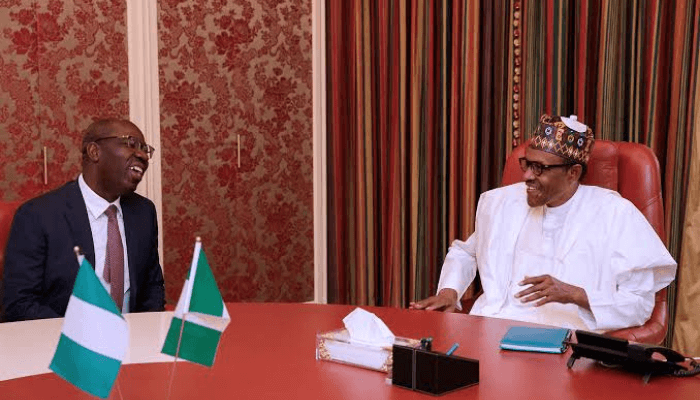 Muhammadu Buhari and Godwin Obaseki