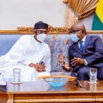 Femi Gbajabiamila and Mike Oquaye