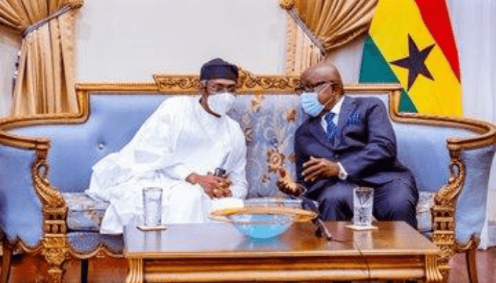 Femi Gbajabiamila and Mike Oquaye