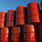 ''Red drums arranged ''