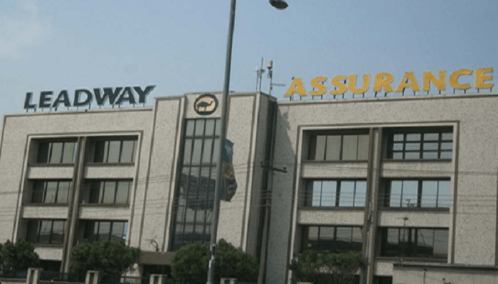 A building with Leadway assurance written on it