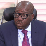 Edo state governor wearing suit