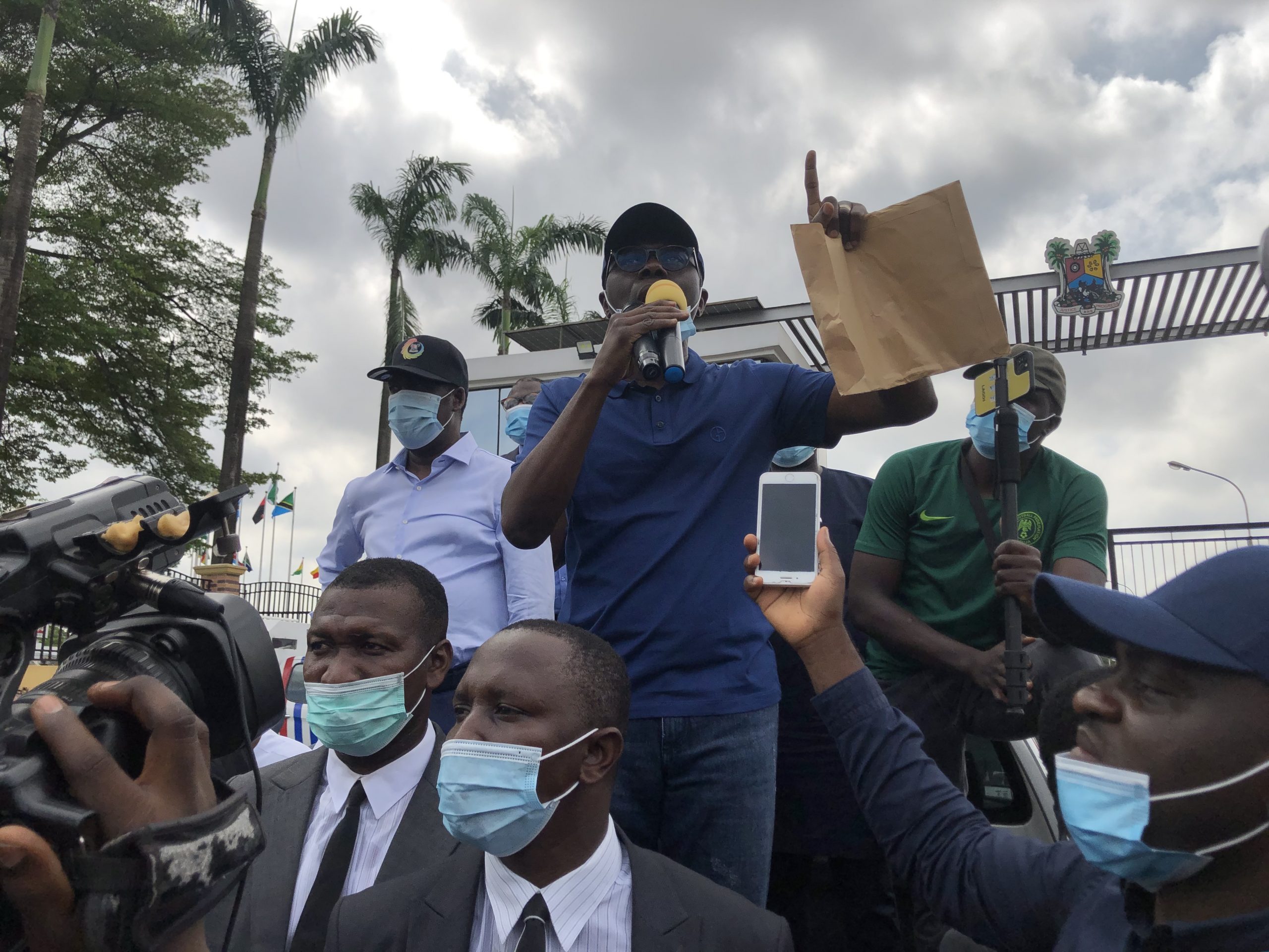 Governor Babajide SanwoOlu at the weekend received in audience the chairman of the panel, Justice Doris Okuwobi (rtd), at the State House, Marina.