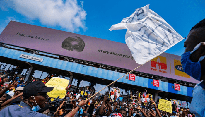 Blocked Lekki tollgate