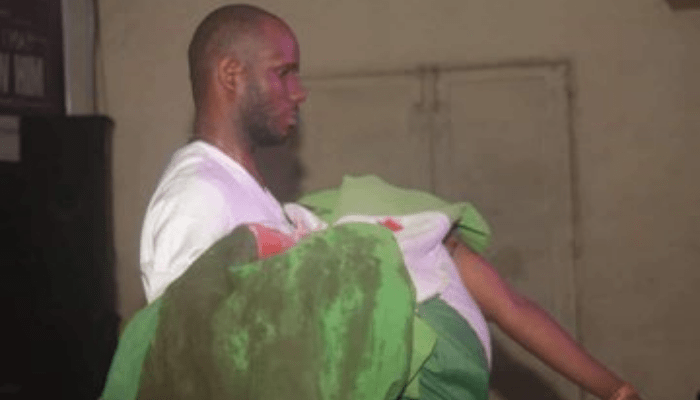 A protester shot dead