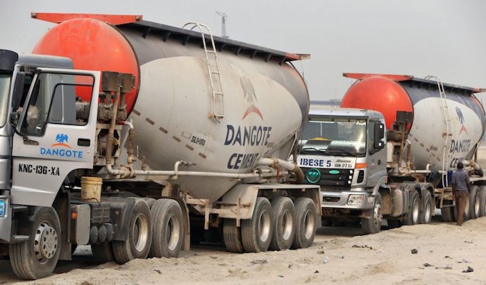 Dangote Cement Trucks