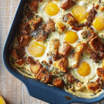 Christmas Breakfast Creamy Brioche and Egg Bake