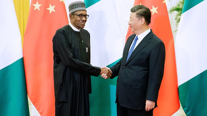 Muhammadu Buhari and Xi Jinping