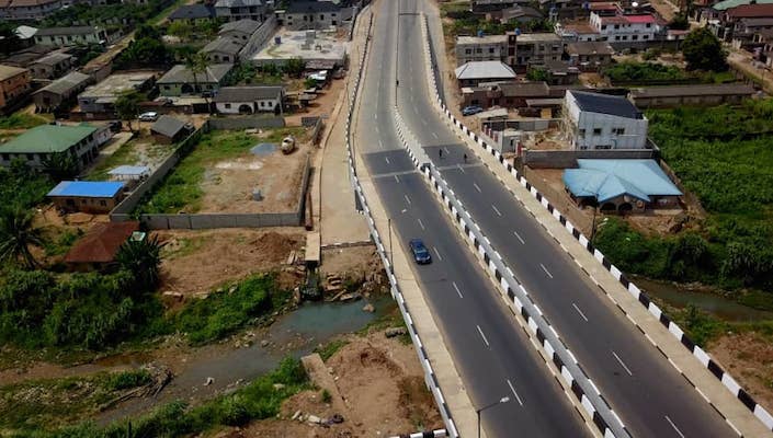 Lagos-Ogun boundary road