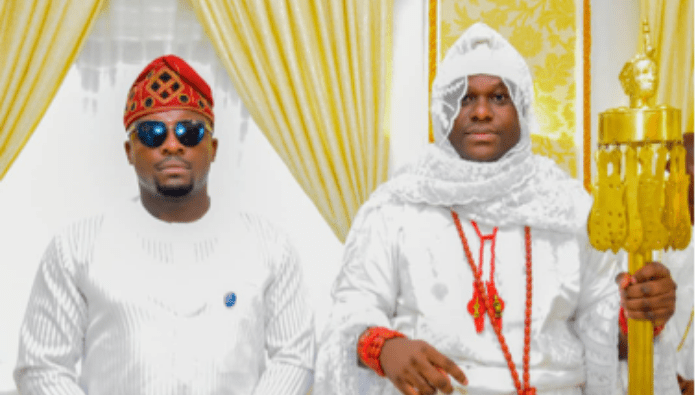 Ooni of Ife and a youth