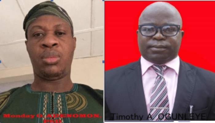 Monday Osagie Adenomon and Timothy Ogunleye