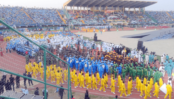 people in the stadium