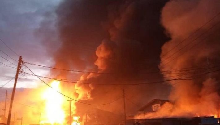 Multiple explosions hit Auchi