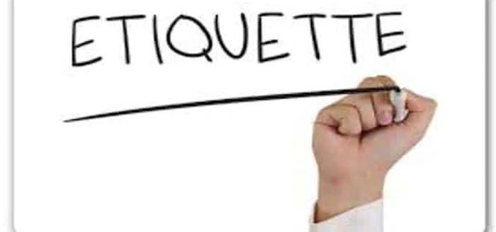 Good manners and etiquette