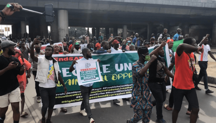 Protesting Youths in Nigeria