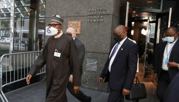 Buhari at United Nations Plaza