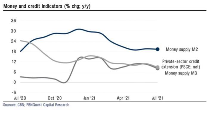 Nigeria’s private sector credit expansion struggles to catch up with peer South Africa