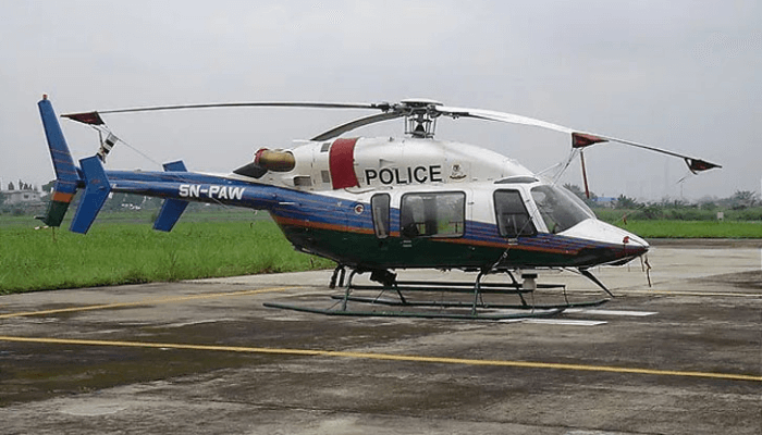 police helicopter