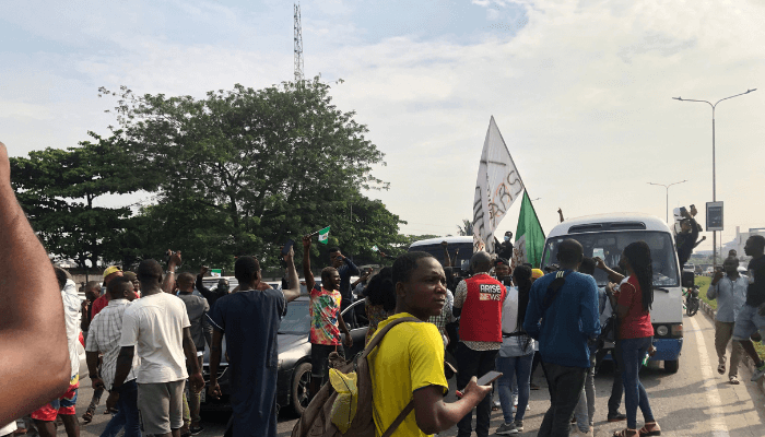 #EndSARSMemerial Protests Lekki