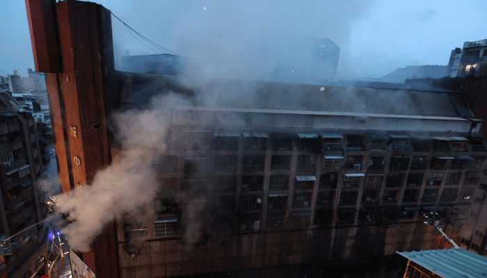 Taiwan building fire