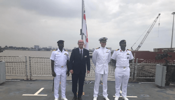 UK Royal Navy warship arrives in Lagos to lift marine security