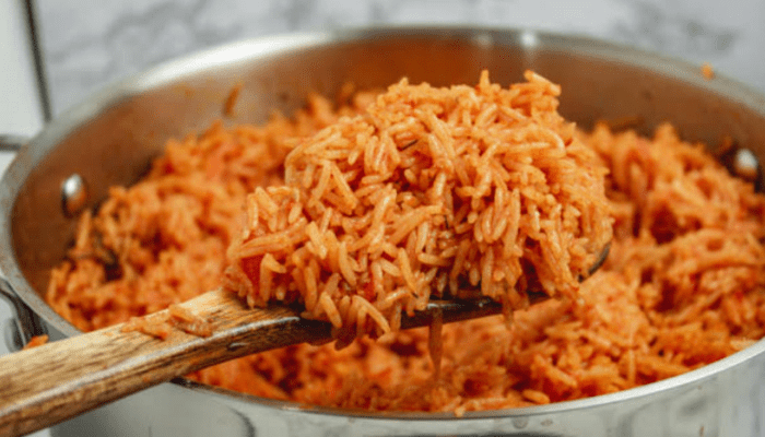 pot of Jollof rice