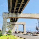 Marina blue line rail bridge at .