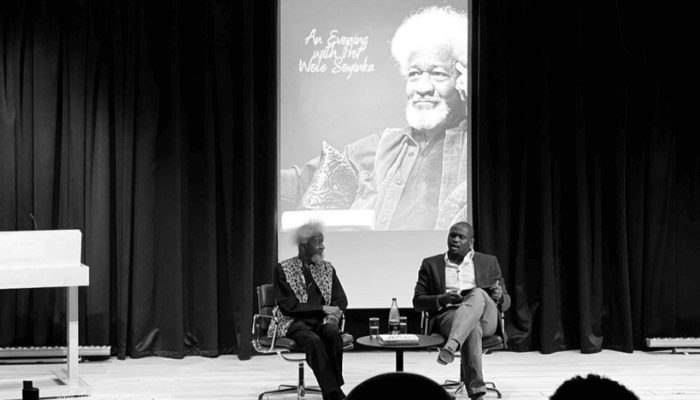 Wole Shoyinka at the british library knowledge centre