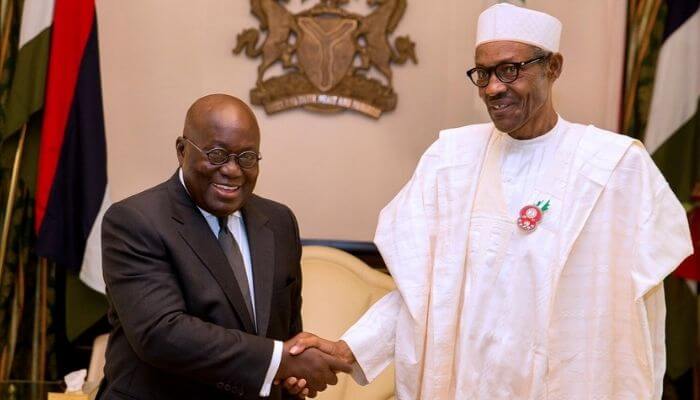 President Muhammadu Buhari and President Nana Akufo-Addo