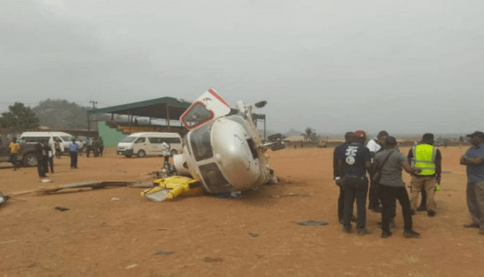 Helicopter crashes in bauchi
