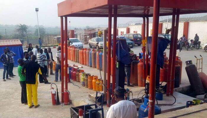 Cooking gas prices