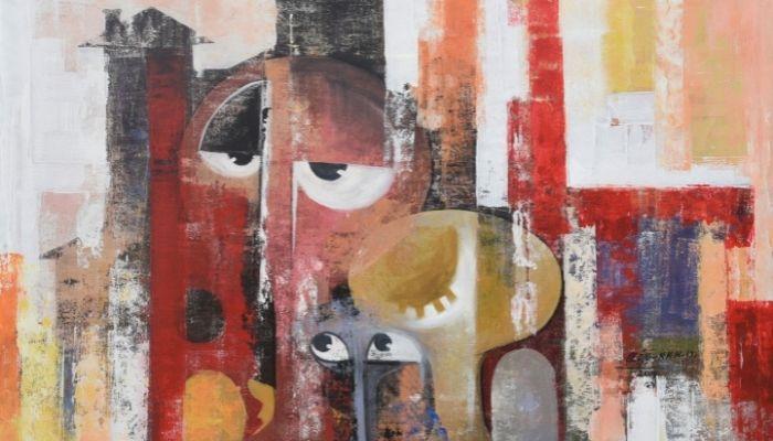 Nuclear-family-painting-on-canvass